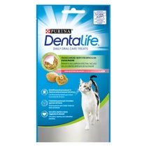 Purina Dentalife Daily Oral Care Treats Snack Per Gatti Pollo Salmone 40g-0
