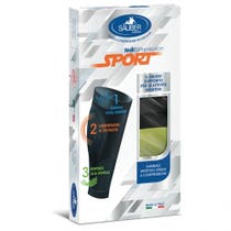 Sauber Sport Unisex Kompressionssocke Grau-Grün Größe M-1