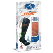 Sauber Sport Unisex Kompressionssocke Orange-Weiß Größe S-1