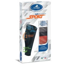 Sauber Sport Unisex Kompressionsmanschette Grau-Rot Größe M-1
