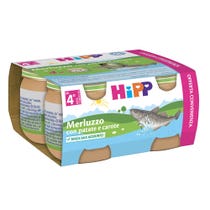 Hipp Omogeneizzato Merluzzo Carote E Patate 4x80g-1