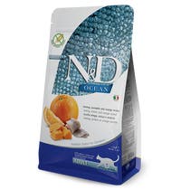 Farmina N&D Ocean Herring and Pumpkin Erwachsene Katzen Beutel 300g-1