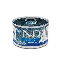 Farmina N&D Ozeanlachs und Kabeljau Erwachsene Hunde Größe Minidose 140 g-1