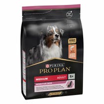 Purina Pro Plan Medium Adult Sensitive Skin Trockenfutter mit Lachs für erwachsene Hunde mittlerer Größe, 3 kg-3