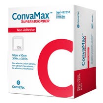 ConvaMax Superabsorber, nicht klebender steriler Verband, 10 x 10 cm, 10 Stück-1