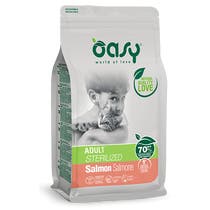 Oasy Dry Lachskroketten Sterilisierte erwachsene Katzen Beutel 1,5kg-1
