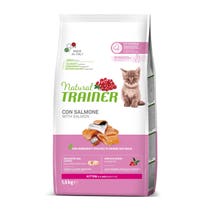 Natural Trainer Kitten Trockenfutter mit Lachs für Katzenwelpen, 1,5-kg-Beutel-1