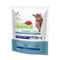 Natural Trainer Exigent Trockenfutter mit blauem Fisch für ausgewachsene Katzen, 300-g-Beutel-1