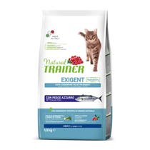 Natural Trainer Exigent Trockenfutter mit blauem Fisch für ausgewachsene Katzen, 1,5-kg-Beutel-1