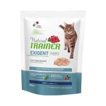 Natural Trainer Exigent Trockenfutter mit weißem Fleisch für ausgewachsene Katzen, 300-g-Beutel-1