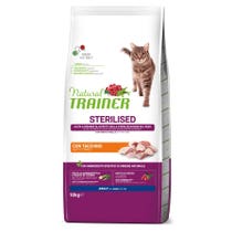 Natural Trainer Sterilisierte Trockenfutter mit Truthahn für erwachsene Katzen, 10-kg-Beutel-1