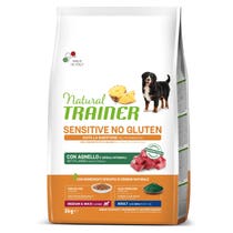 Natural Trainer Sensitive glutenfreie Lammkroketten für mittelgroße/große ausgewachsene Hunde, 3 kg-1