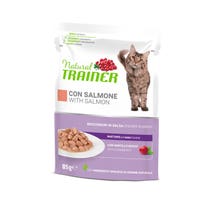 Natural Trainer Nassfutter Lachs für ältere Katzen, 85-g-Beutel-1