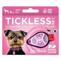 Tickless Haustierabwehrmittel mit Ultraschall, rosa Farbe-1