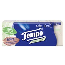 Tempo Fazzoletti Natural & Soft 10 Pezzi-1