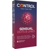Control Kondome Sensual Dots & Lines 6 Stück-2