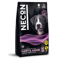 Necon Zero Grain Puppy und Junior Fisch- und Erbsenkroketten für Welpen Tasche 3kg-3