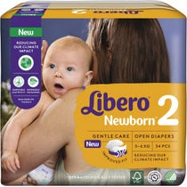 Libero Newborn Taglia 2 Pannolino Bambino 3-6Kg 34 Pezzi-1