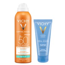Vichy Capital Soleil Spray Invisibile Idratante SPF50 200ml + Doposole 100ml-2
