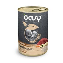 Oasy getreidefreies Formel-Lamm-Nassfutter für mittelgroße/große Hundewelpen, 400 g-1