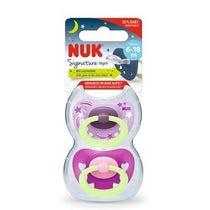 Nuk Signature Night Succhietto Silicone 6-12 Mesi 2 Pezzi-2