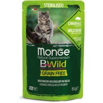Monge B Wild Grain Free Cinghiale Con Ortaggi Cibo Umido Per Gatti Sterilizzati 85g-2