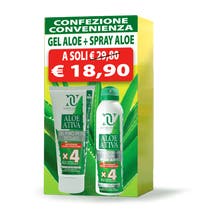 Natur Unique Confezione Convenienza Gel Aloe 200ml + Spray Aloe Corpo 150ml-1