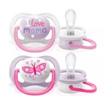 Philips Avent Ciuccio Ultra Air Mam/Butterfly Femmina 0-6 Mesi 2 Pezzi-1