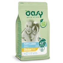 Oasy Lifestage Puppy & Junior Small Chicken Trockenfutter für Hunde, 1 kg-1