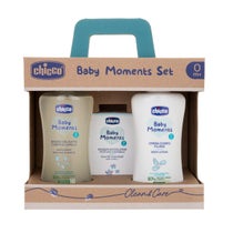Chicco Baby Moments Delicate Skin Set Körper-/Haarbad 200 ml + Körpercreme 200 ml + Eau de Cologne 100 ml-4