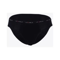 Liebenswerter Periodenhöschen-Zyklus-Slip aus waschbarer Baumwolle mit reichlich Durchfluss, Größe L, Farbe Schwarz-1
