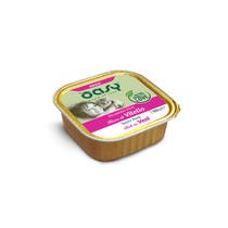 Oasy Delicious Paté für ausgewachsene Katzen, reich an Kalbfleisch, 100 g-1