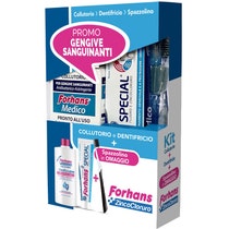 Forhans Kit Gengive Sanguinanti Dentifricio 75ml+Collutorio 250ml+1 Spazzolino-2
