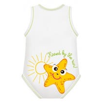 Bimbi Ärmelloser Baby-Body aus Bio-Baumwolle, 0–36 Monate, Seestern-1