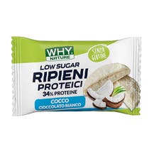 Why Nature Biscotti Ripieni Proteici Cocco Cioccolato Bianco 1 Pezzo-1