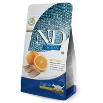 Farmina N&D Ocean Neutered Herring and Orange Sterilised Adult Cats Bag 5kg-1
