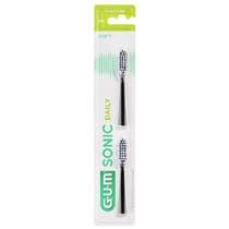 Gum Sonic Daily Spazzolino Batteria Refill Black Testine Di Ricambio 2 Pezzi-1
