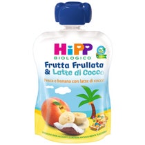 Hipp Biologico Frutta Frullata E Latte Di Cocco Gusto Pesca E Banana Con Latte Di Cocco 90g-1
