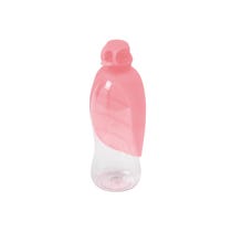 United Pets Leaf Pink Reise-Wasserspender aus Silikon für Hunde-1