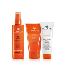 Collistar Cofanetto Latte Spray Abbronzante Idratante SPF 20 + Doccia Shampoo E Balsamo Doposole-1