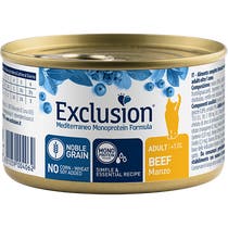 Exclusion Mediterraneo Monoprotein Noble Grain Cibo Umido Manzo Per Gatti Adulti 85g-4
