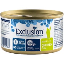 Exclusion Mediterraneo Monoprotein Noble Grain Cibo Umido Pollo Per Gatti Adulti 85g-0