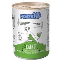 Forza10 Adult Maintenance Nassfutter Kaninchen/Kartoffel/Kürbis für ausgewachsene Hunde, 400-g-Glas-1