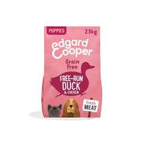 Edgard & Cooper Puppy Ente und Huhn auf dem Boden aufgezogen, ohne Getreide, Trockenfutter für Hunde, 2,5 kg-1