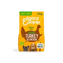 Edgard & Cooper Adult Bio-Kroketten mit Truthahn und Huhn, glutenfrei, für Hunde, 2,5 kg-1