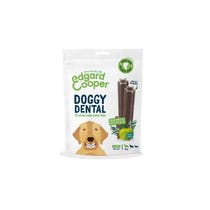 Edgard & Cooper Doggy Dental Große Apfel- und Eukalyptus-Zahnstäbchen für Hunde-1