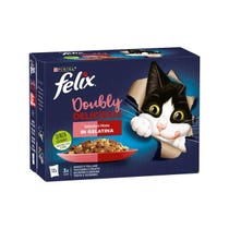 Purina Felix Le Ghiottonerie Nassfutter mit Rind/Truthahn/Lachs/Forelle für ausgewachsene Katzen, 12 x 85 g Beutel-7