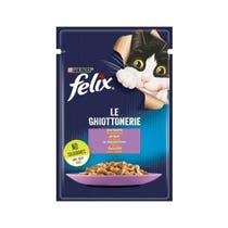 Purina Felix Le Ghiottonerie Nassfutter mit Lammgeschmack für ausgewachsene Katzen, 85-g-Beutel-5