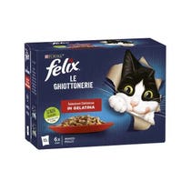 Purina Felix Le Ghiottonerie Selections Flavour Rind/Huhn Nassfutter für erwachsene Katzen, Beutel 12 x 85 g-7