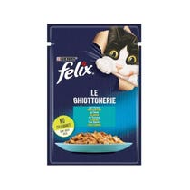 Purina Felix Le Ghiottonerie Gusto Thunfisch Nassfutter für ausgewachsene Katzen 85g Beutel-1